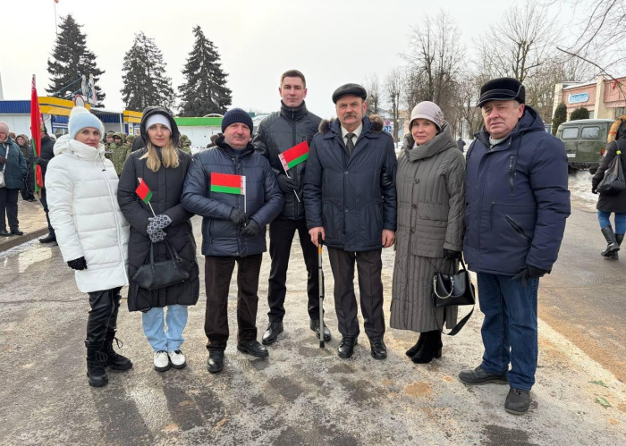 Коллектив «Сморгоньсиликатобетон» принял участие в митинге ко Дню памяти воинов-интернационалистов